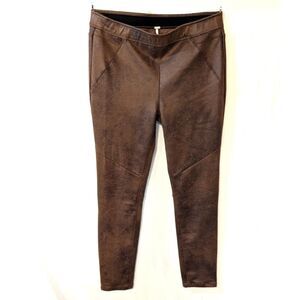 Free People Leather-Look Leggings, size 10